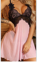 Load image into Gallery viewer, Nylas Black and Rose Babydoll
